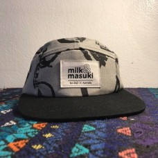 Milk & Masuki  Australia  5 Panel Snapback Hat  Gray  One Size Fits All  eb-55514028